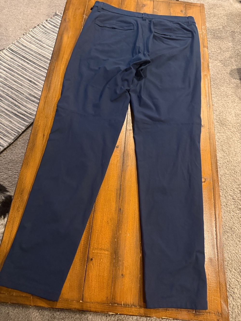lululemon athletica Men's Navy Straight-Leg Dress Pants